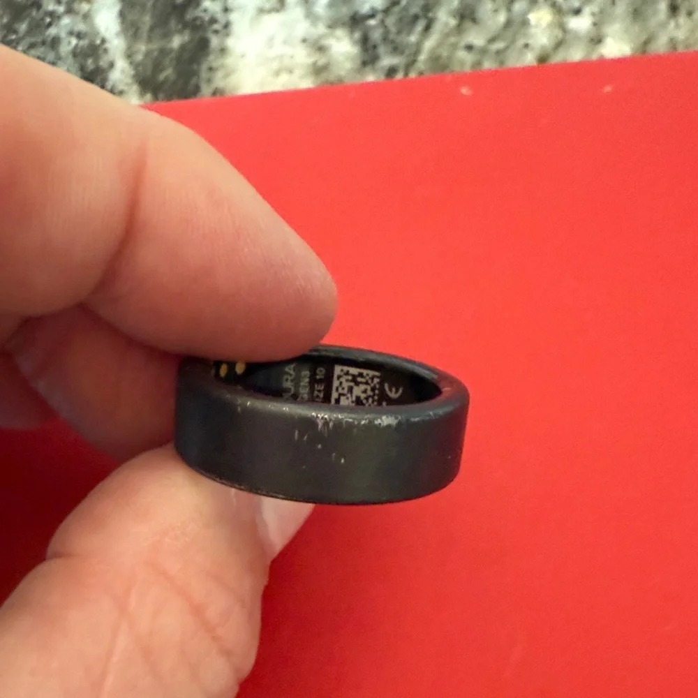 Oura Black Charging Ring size 10